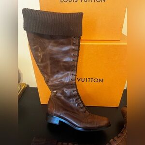 Cole Haan Tall Brown Leather Riding Boot Size 9